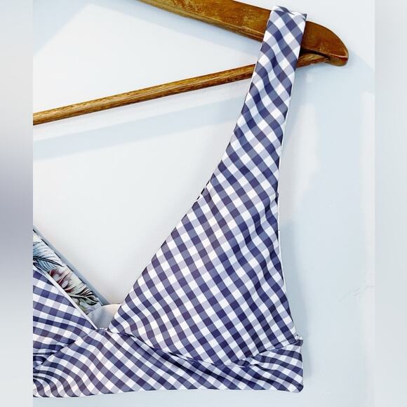 NEW Raisins Reversible Tropical/Purple Gingham Bikini Size Large - Picture 8 of 13